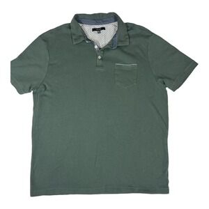 Tahari Men's XXL Olive‎ Green Pocket Polo Shirt – Casual Short Sleeve